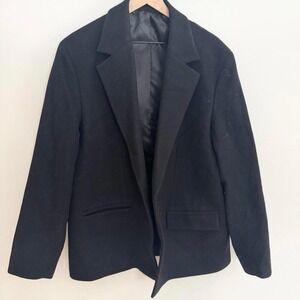 Zara Men Black Wool Blend Blazer Jacket Size US 40 EUR‎ 50